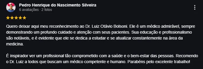comentários de clientes