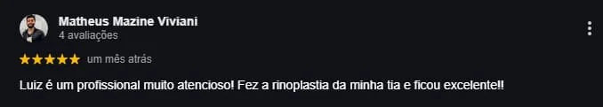 comentários de clientes